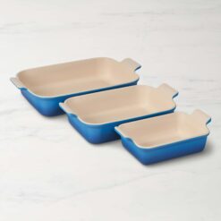 Le Creuset Heritage Open Rectangular Dishes, Set of 3 - Marseille