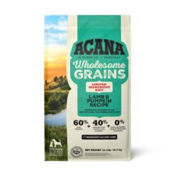 ACANA Wholesome Grains Lamb & Pumpkin Recipe Dry Dog Food, 22.5 lbs.