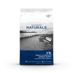 Diamond Naturals Small & Medium Breed Chicken and Rice Flavor Dry Puppy Food, 40 lbs.