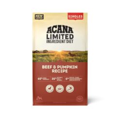 ACANA Grain Free, Singles Limited Ingredient, High Protein, Beef & Pumpkin Dry Dog Food, 22.5 lbs.