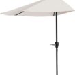 Pure Garden 9 Foot Half Round Patio Umbrella - 1
