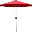 Sunnyglade 9' Patio Umbrella Outdoor Table Umbrella with 8 Sturdy Ribs (Red) - 1