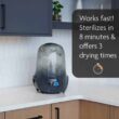 Baby Brezza Baby Bottle Sterilizer and Dryer Machine – Electric Steam Sterilization - Universal Fit - Pacifiers, Glass, Plastic, and Newborn Feeding Bottles, Charcoal - 7