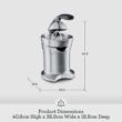 Breville Juice Fountain Compact Juicer, Silver, BJE200XL, 10