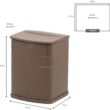Rubbermaid Mini Resin Weather Resistant Outdoor Deck Box, 16