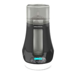 Baby Brezza Electric Baby Bottle Warmer, Breastmilk Warmer + Baby Food Warmer and Defroster - Universal Warmer Fits All Feeding Bottles: Glass, Plastic, Small, Large + Newborn – Digital Display - 1