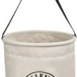Klein Tools 5109SLR Canvas Bucket, All-Purpose Tool Bucket with Plastic Bottom with Drain Holes, Work Bucket is Load Rated Up to 150-Pounds - 1