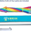 AMMSUN 7.5ft Heavy Duty HIGH Wind Beach Umbrella with sand anchor & Tilt Sun Shelter (Rainbow) AMMSUN 7.5ft Heavy Duty HIGH Wind Beach Umbrella with sand anchor & Tilt Sun Shelter, UV 50+ Protection Outdoor Umbrellas Sunshade with Carry Bag for Patio Garden Pool Backyard (Rainbow) - 4