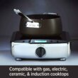 All-Clad HA1 Hard Anodized Nonstick SaucePan 2.5 Quart Induction Oven Broiler Safe 500F, Lid Safe 350F Pots and Pans, Cookware Black - 6