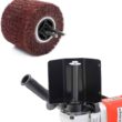 Handheld 1400W Metal Burnishing Machine,Electric Sander Polisher for Wood Stainless Steel Polishing with One Wheel,8 Variable Speed,Lock Switch,Auxiliary Handle(UL Certified) - 7