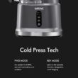 SiFENE Cold Press Whole Slow Masticating Juicer, Easy-Clean, High Yield Fruit & Veg Juice, BPA-Free, Gray SiFENE Cold Press Juicer Machines, Big Mouth 83mm Opening Whole Slow Masticating Juicer, Easy-Clean Juice Extractor Maker For Full-Bodied Fruit & Veg Juice, High Yield, BPA-Free, Gray - 4