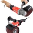 Handheld 1400W Metal Burnishing Machine,Electric Sander Polisher for Wood Stainless Steel Polishing with One Wheel,8 Variable Speed,Lock Switch,Auxiliary Handle(UL Certified) - 8