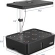 iDOO Hydroponics Growing System, 12pods Indoor Garden Plant Germination Kit with LED Grow Light, Auto Timer, Fan, Adjustable Height Hydrophonic Planter Gardening Gift Harvest Green - 8