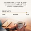 Peet's Coffee, Dark Roast K-Cup Pods for Keurig Brewers - Major Dickason's Blend 75 Count (1 Box of 75 K-Cup Pods)