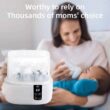 Bottle Sterilizer and Dryer, Fast Electric Steam Sterilizer and Dryer for Baby Bottles Pacifier Breast Pump, Dries Faster Large Capacity Holds 6 Bottles, LED Display Auto-Off Baby Bottle Washer - 7