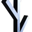 PREMIUM RACKS Coat Rack & Hat Rack - Modern Design - Wall Mounted - Stylish - (Black) - 5