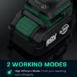 KIMO Cordless Impact Wrench, 3000 RPM & Max Torque 350 ft-lbs (475N.m), 1/2 Impact Gun with 3.0Ah Li-ion Battery, 7 Drive Impact Sockets, 3 Inch Extension Bar, 1 Hour Fast Charger,1/2 Impact Driver - 3