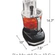 Hamilton Beach Big Mouth Duo Plus 12 Cup Food Processor & Vegetable Chopper with Additional Mini 4 Cup Bowl, Black (70580) - 8