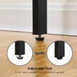 HOOBRO Over The Toilet Storage, 3-Tier Industrial Bathroom Organizer, Shelves with Adjustable Feet, Easy to Assembly, Rustic Brown BF41TS01 - 7