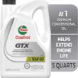 Castrol GTX 10W-30 Conventional Motor Oil, 5 Quarts, 160 Fl Oz (Pack of 1)