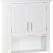 RiverRidge Somerset Two-Door Bathroom Storage, White Wall Cabinet, Color - 1