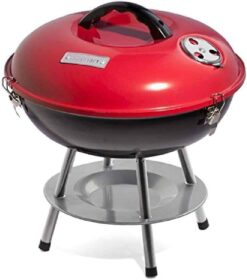 Cuisinart CCG190RB Inch BBQ, 14" x 14" x 15", Portable Charcoal Grill, 14" (Red) - 1