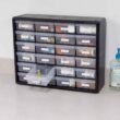 Akro-Mils 24 Cabinet 10724, Plastic Parts Storage Hardware and Craft Cabinet, (20-Inch W x 6-Inch D x 16-Inch H), Black Akro-Mils 24 Cabinet 10724, Plastic Parts Storage Hardware and Craft Cabinet, (20-Inch W x 6-Inch D x 16-Inch H), Black - 3