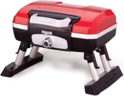 Cuisinart CGG-180T Petit Gourmet Portable Tabletop Propane Gas Grill, Red 17.6 x 18.6 x 11.8-Inch - 1