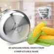 Duxtop Whole-Clad Tri-Ply Stainless Steel Saucepan with Lid, 3 Quart, Kitchen Induction Cookware - 4