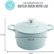 MARTHA STEWART Gatwick 7 QT Enamel Cast Iron Dutch Oven, Martha Blue - 2