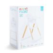Munchkin® Float™ Foldable Baby and Toddler High Chair - Easy Clean, Compact and Lightweight, Great for Small Spaces, White with Wooden Legs - 6