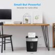 BONSEN Shredder for Home Office, 8-Sheet Crosscut Credit Card Shredder (S3101) BONSEN Shredder for Home Office, 8-Sheet Crosscut Credit Card Shredder, Small Paper Shredder for Home Use with 4 Gallons Wastebasket, High Security Level P-4, ETL Certification (S3101) - 7