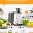 Juicer with 800W Motor, GDOR Juicer Machine with 3” Feed Chute, BPA-Free, White Juicer with 800W Motor, GDOR Juicer Machine with 3” Feed Chute, Dual Speeds Juice Maker for Fruits and Veggies, Anti-Drip Function Centrifugal Juicer, Include Cleaning Brush, BPA-Free, White - 2