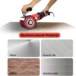 Handheld 1400W Metal Burnishing Machine,Electric Sander Polisher for Wood Stainless Steel Polishing with One Wheel,8 Variable Speed,Lock Switch,Auxiliary Handle(UL Certified) - 6