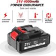 AOBEN 21V Cordless High Torque Impact Wrench 1/2 inch, Powerful Brushless Motor with Max Torque 450 ft-lb (600N.m), 4.0Ah Battery, 6 PCS Sockets (17-22mm), Fast Charger and Tool Box - 6