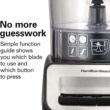 Hamilton Beach Stack & Snap Food Processor and Vegetable Chopper, BPA Free, Stainless Steel Blades, 14 Cup + 4-Cup Mini Bowls, 3-Speed 500 Watt Motor, Black (70585) - 7