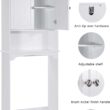Spirich Over The Toilet Storage Cabinet, Bathroom Shelf Over Toilet, Bathroom Storage Cabinet Organizer, White - 5