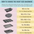 Amazon Basics Nonstick Round Muffin Baking Pan, 12 Cups, Set of 2, Gray, 13.9x10.55x1.22