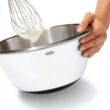 OXO Good Grips 3-Piece Stainless-Steel Mixing Bowl Set, White - 10