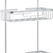 Zenna Home Hanging Shower Caddy, Over the Shower Head Bathroom Storage, Rustproof, No Drilling, Bath Organizer with 2 Shelves, Soap Tray, Razor Holders and Hooks, Satin Chrome - 7
