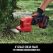 CRAFTSMAN V20 Cordless Handheld Grass Trimmer and Mini Hedge Trimmer Kit (CMCSS800C1),Red - 5