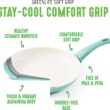 GreenLife Soft Grip Healthy Ceramic Nonstick, 1QT and 2QT Saucepan Pot Set with Lids, PFAS-Free, Dishwasher Safe, Turquoise - 5