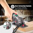 Mini Circular Saw, HYCHIKA Compact Circular Saw Tile Saw with 3 Saw Blades 4A Pure Copper Motor, Scale Ruler, 3-3/8”4500RPM Ideal for Wood, Soft Metal, Tile and Plastic Cuts - 5