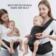 Baby Carrier with Hip Seat, Baby Carrier Newborn to Toddler, 6-in-1 Ways to Carry, All Seasons, Adjustable Baby Holder Carrier for Breastfeeding (Black） - 7