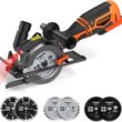 DOVAMAN Circular Saw, 5.8A Mini Circular Saw with Laser, 3500rpm, Metal Auxiliary Handle, Cutting Depth 1-11/16