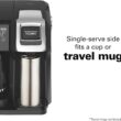 Hamilton Beach FlexBrew Trio 2-Way Coffee Maker, Compatible with K-Cup Pods or Grounds, Single Serve & Full 12c Pot, Permanent Gold-Tone Filter, Black & Silver - 5