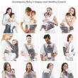 Baby Carrier with Hip Seat, Mumgaroo Baby Carrier Newborn to Toddler All Seasons & All Position Hip Baby Carrier with Hood & Extra Safety Belt, Baby Holder Carrier for Breastfeeding, Infant & Toddler - 2