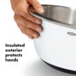 OXO Good Grips 3-Piece Stainless-Steel Mixing Bowl Set, White - 3
