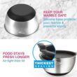 Wildone Mixing Bowls with Airtight Lids, Stainless Steel Nesting Mixing Bowls Set of 5, with Non-slip Silicone Bottoms, Size 8, 5, 3, 2, 1.5 QT, Stackable Design, Great for Mixing and Prepping - 2