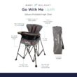 Baby Delight Go with Me Uplift Deluxe Portable High Chair | Indoor and Outdoor | Teal and Grey - 2